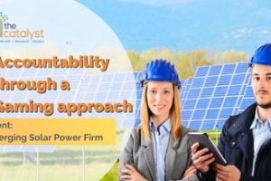 Building accountability through a gaming approach for a solar power firm